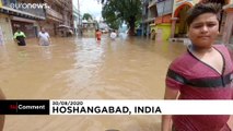 شاهد: الفيضانات تشرد سكان بعض المناطق في الهند
