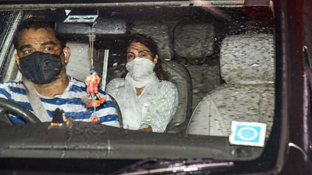 Rhea leaves DRDO guest house after 9 hrs of CBI questioning