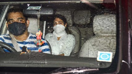 Rhea leaves DRDO guest house after 9 hrs of CBI questioning