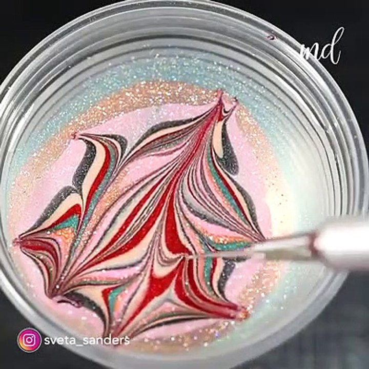 Creativity of nail paint