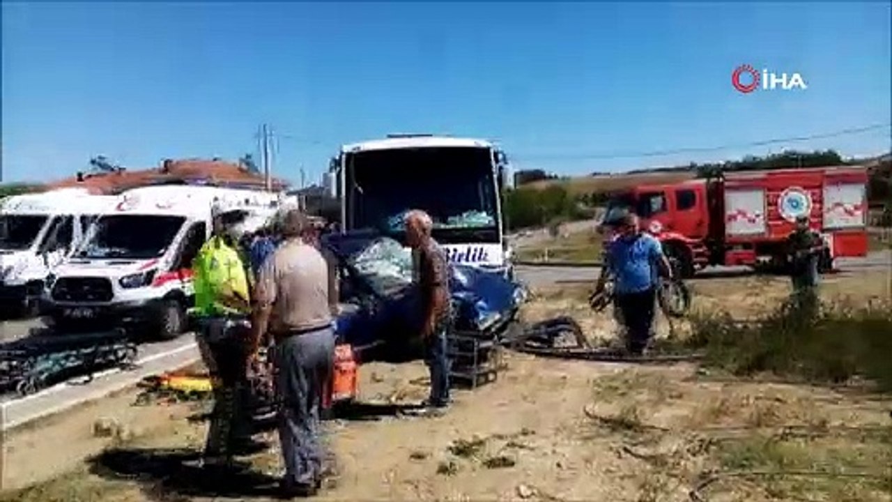 Yaşlı çift ölüme götüren kaza saniye saniye görüntülendi