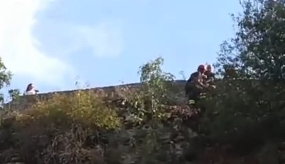 Poggio Torriana (RN) - Salvato cane caduto in un dirupo (31.08.20)