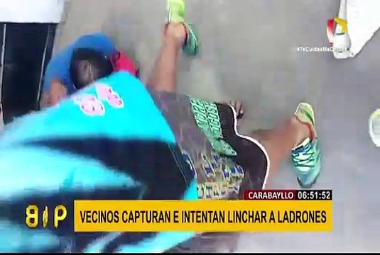 Carabayllo: enardecidos vecinos capturan y casi linchan a delincuentes
