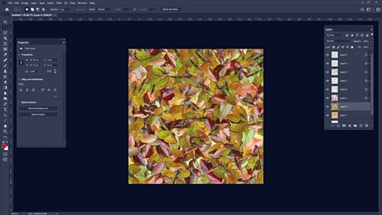 Random pattern fills in Photoshop with hidden script | Photoshop Pattern Texture Tutorial