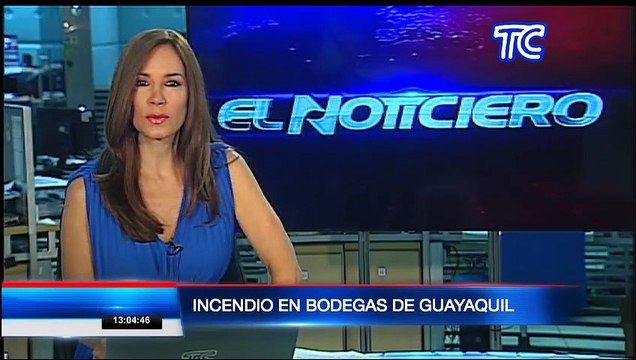 Se reportó incendio en un complejo de bodegas al norte de Guayaquil