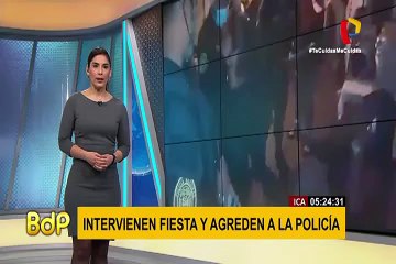 Ica: intervienen fiesta, pero sujetos se enfrentan a la autoridad