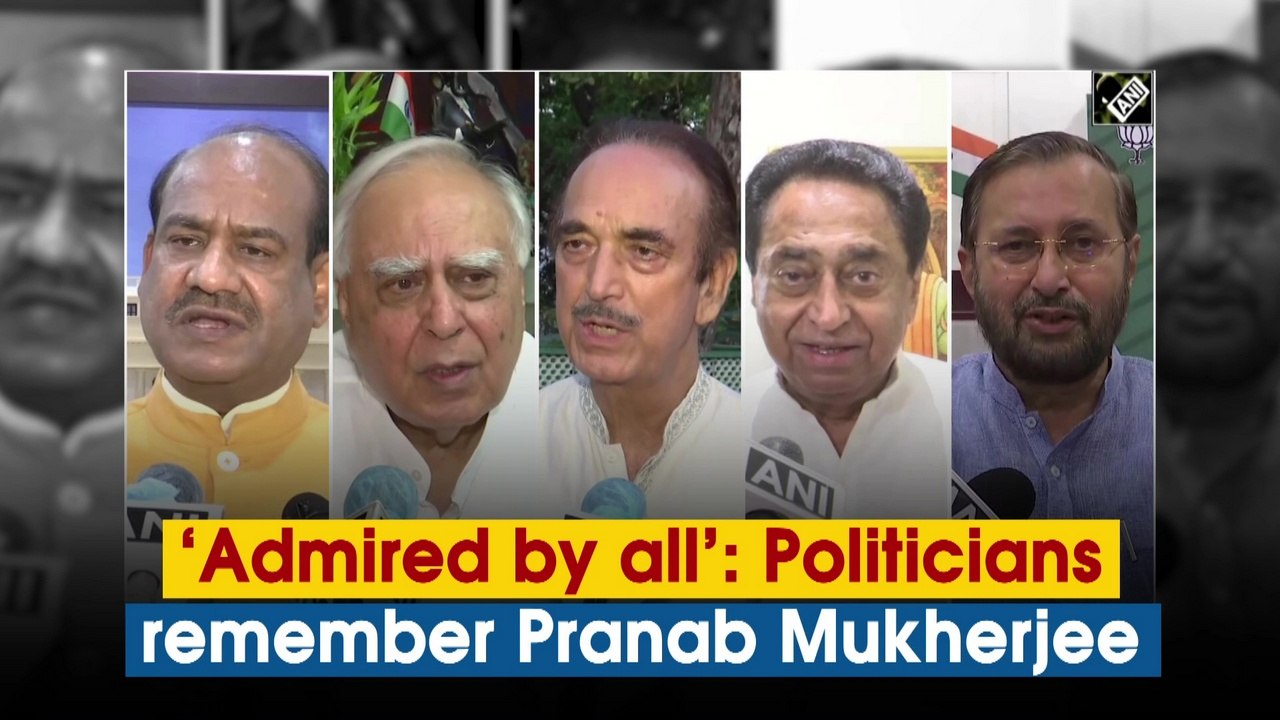 Admired by all: Politicians remember Pranab Mukherjee
