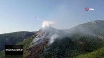 İzmir’de makilik alanda çıkan yangın kontrol altına alındı