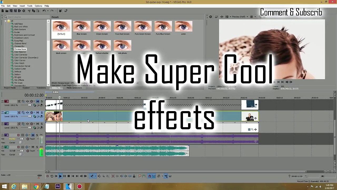 VEGAS PRO 15, 14 - 11 - Tutorial Chroma Key (music video)