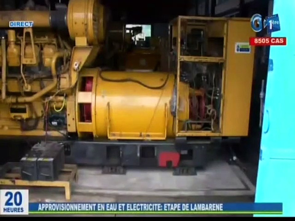 RTG / Visite de la SEEG par les Ministres, Madeleine BERE et  Alain-claude BILIE-BY-NZE