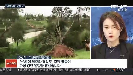 태풍 '마이삭' 모레 남해안 상륙…시속 180㎞ 폭풍