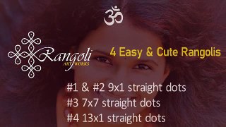 Simple flower rangoli  | Easy Daily Rangoli | Easy Flower Kolam | Flower Muggulu | Rangoli Artworks