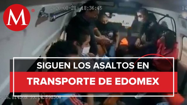 Asaltan dos combis en menos de 10 minutos y disparan a usuario en Naucalpan, Edomex