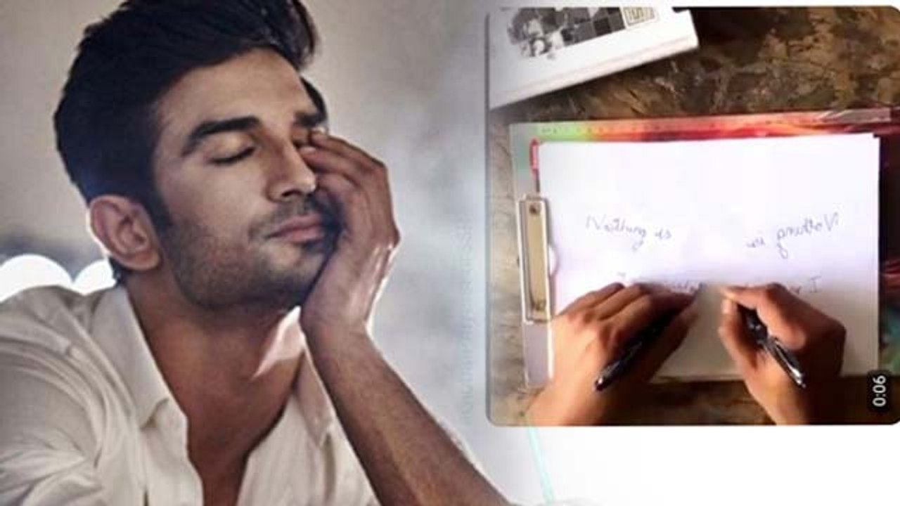 Sushant Singh Rajput Sister Shweta Singh Kirti share Sushant's Rare Genius Talent his Mirror Writing