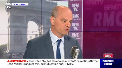 Jean-Michel Blanquer assure qu'un certificat est "impératif" pour tout enfant qui ne viendrait pas à l'école