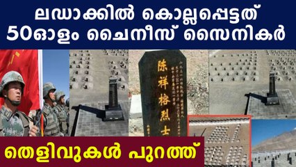 ചൈനീസ് സൈനികരുടെ കുഴിമാടങ്ങളുടെ ചിത്രങ്ങള്‍ പുറത്ത്‌ | Oneindia Malayalam