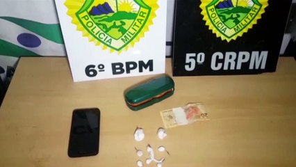 Dupla é detida com cocaína no Jardim Itália