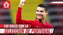 Cristiano Ronaldo, primer futbolista europeo en alcanzar los 100 goles internacionales