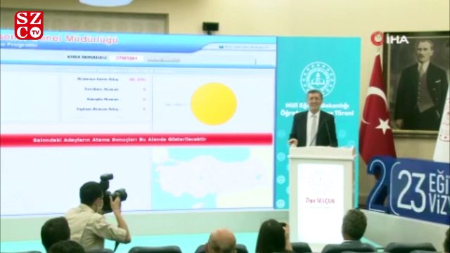 Milli Eğitim Bakanı Ziya Selçuk, öğretmen atama töreninde konuştu