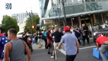 Graves disturbios y peleas entre manifestantes en Portland