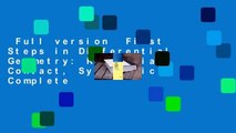 Full version  First Steps in Differential Geometry: Riemannian, Contact, Symplectic Complete