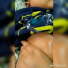 Oil Massage technique of newborn baby