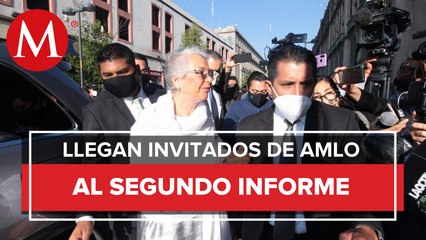 Llegan invitados de AMLO a Palacio Nacional