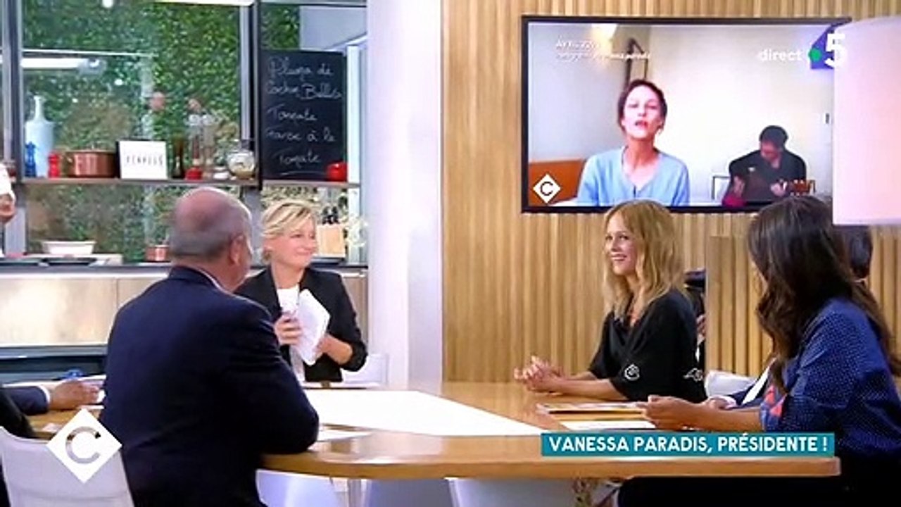 Vanessa Paradis, invitée dans l'émission "C à Vous" sur France 5. Le 31 août 2020.
