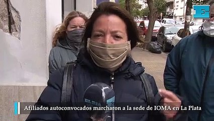 Afiliados autoconvocados marcharon a IOMA