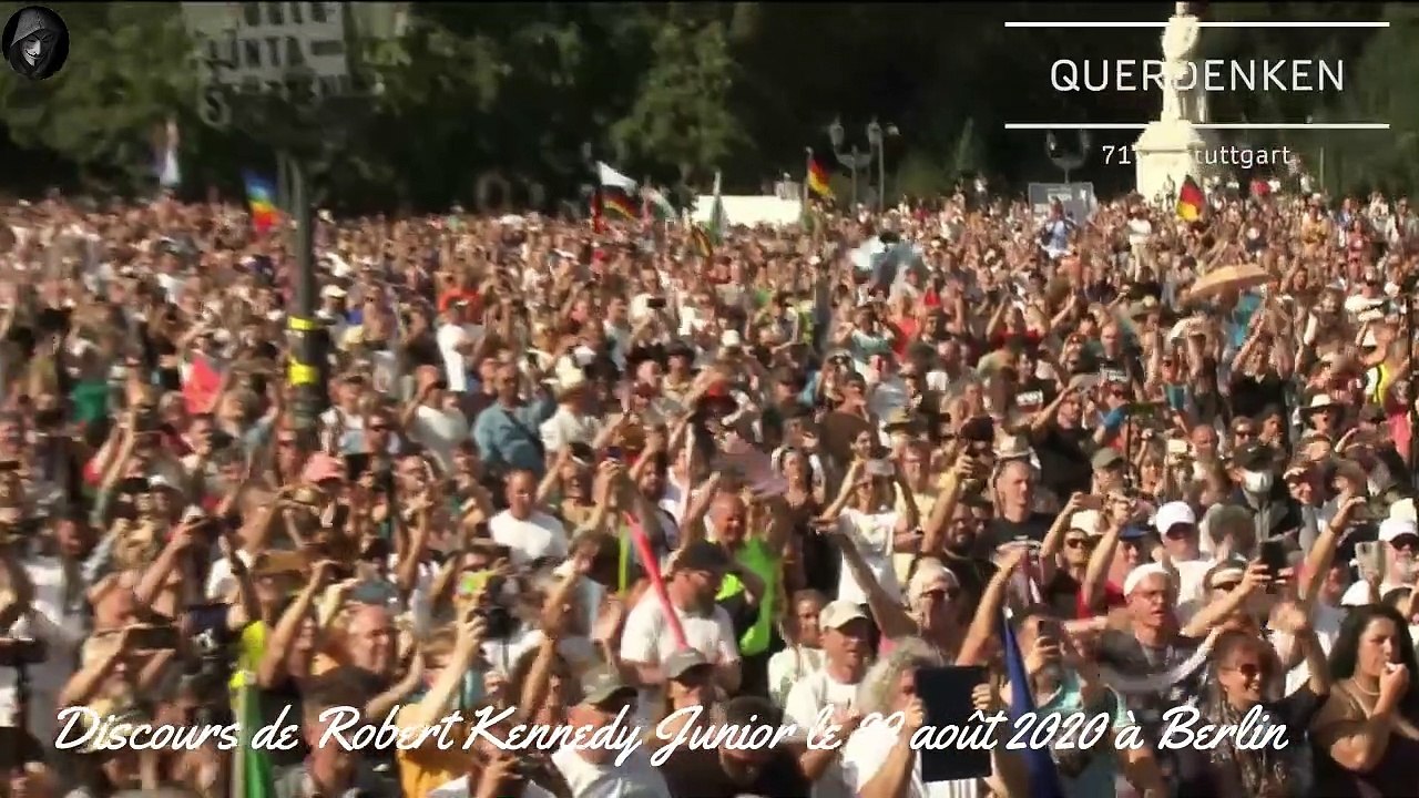 Robert Kennedy Jr. le 29 août 2020 à Berlin «Je suis Berlinois» (voix française)