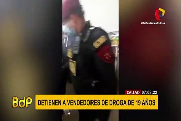 Caen microcomercializadores de droga en el Callao