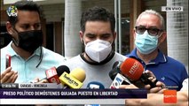 EN VIVO - Preso político Demóstenes Quijada puesto en libertad