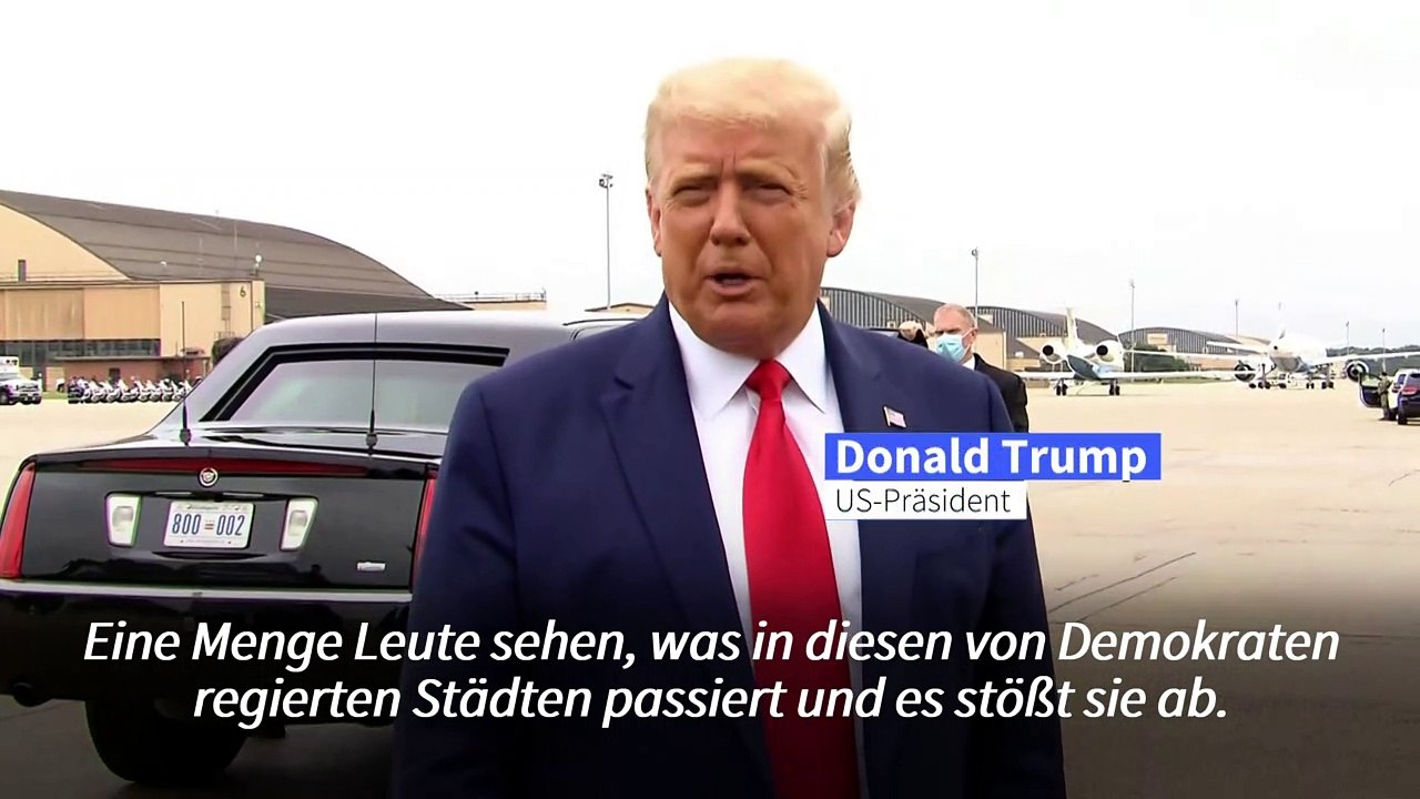 Trump will in Kenosha 'Sicherheitskräften Hallo sagen'
