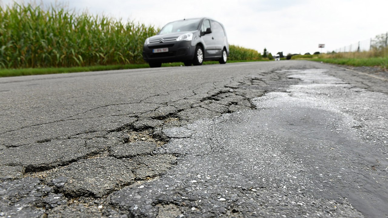 Les routes wallonnes en piteux état