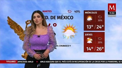 El clima para hoy 1 de septiembre, Pamela Longoria