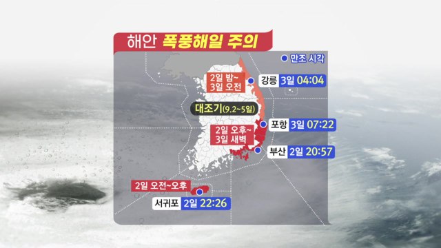 9호 태풍 '마이삭' 북상...진로와 비바람 강도는? / YTN