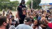 BLM protesters infiltrate group of Trump supporters in Kenosha