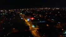 Imagens aéreas registram incêndio que destruiu casa no Bairro Alto Alegre