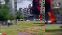 إنفجارابو ظبي اليوم _ عاجل الامارات انفجار مدوي و حريق بمطعم كنتاكي ( 360 X 640 )