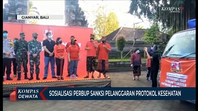 Sosialisasi PERBUB Sanksi Pelanggaran Protokol Kesehatan