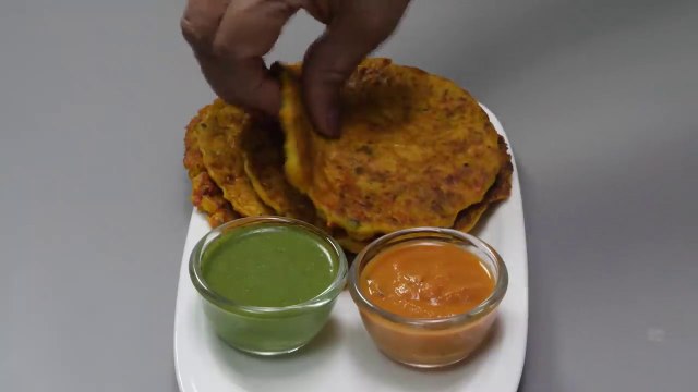 Healthy Breakfast - Oats n Mix Veg Cheela Recipe - Oats Chilla for weight loss - Nisha Madhulika - Rajasthani Recipe - Best Recipe House