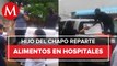 El hijo del Chapo Guzmán supuestamente entrega alimentos fuera de hospitales en Culiacán