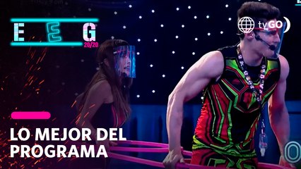 EEG 2020: Rosángela Espinza y Facundo González se estresaron con Jota Benz.