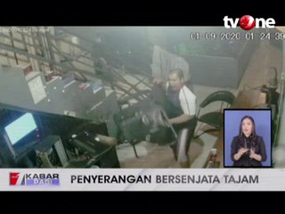 Aksi Sadis Kelompok Pemuda Berpedang Terekam CCTV
