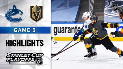 NHL Highlights | Canucks @ Golden Knights 9/01/2020