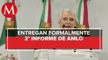 Sánchez Cordero entrega segundo informe de AMLO al Congreso de la Unión