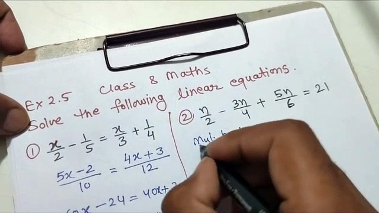 Ch 2 Linear Equation In One Variable Exercise 2.5 Class 8 Maths RBSE CBSE NCERT_1