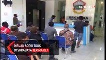 Ribuan Sopir Truk di Surabaya Terima BLT