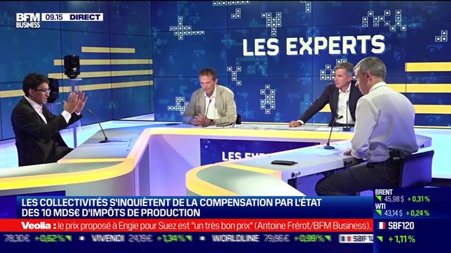 Les Experts : Les collectivités s'inquiètent de la compensation par l'État des 10 milliards d'euros d'impôts de production - 02/09