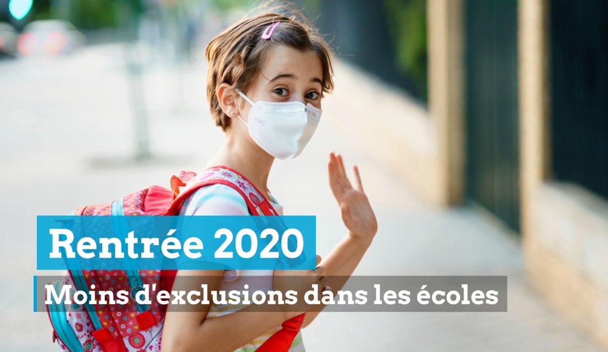 Rentrée 2020 : moins d'exclusions dans les écoles